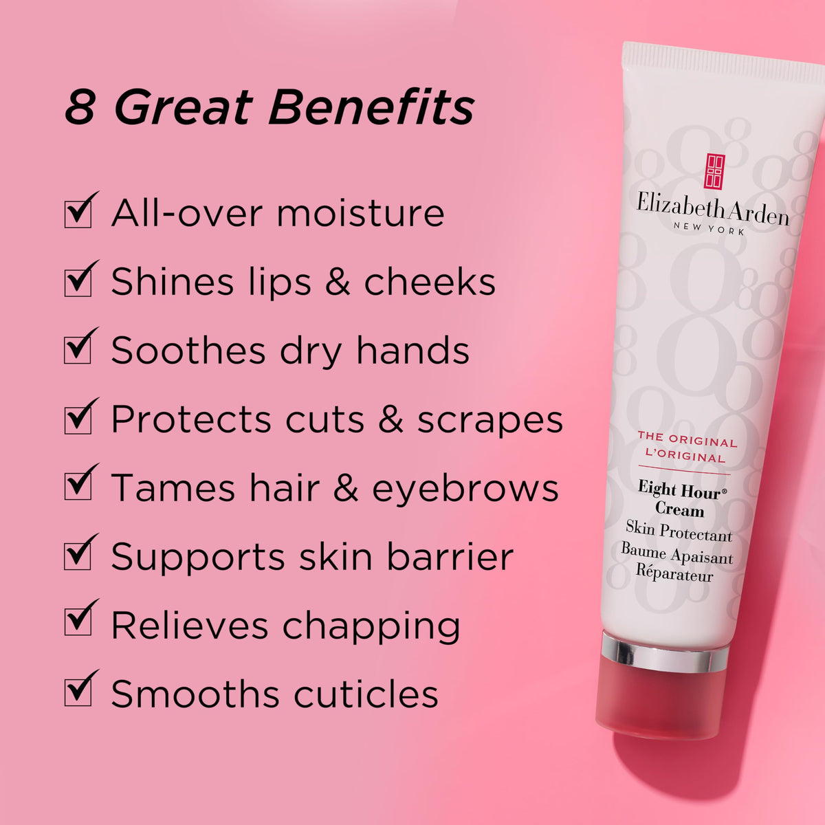 Elizabeth Arden Eight Hour Skin Protectant Balm on lips