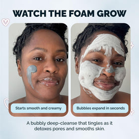 Elizabeth Mott Carbonated Bubble Detox Clay Mask with bubbles