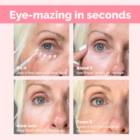 Elizabeth Mott Under Eye Brightener Base packaging with ingredients list