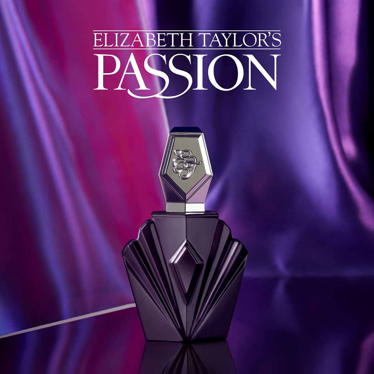 Elizabeth Taylor Passion Eau de Toilette bottle with flowers