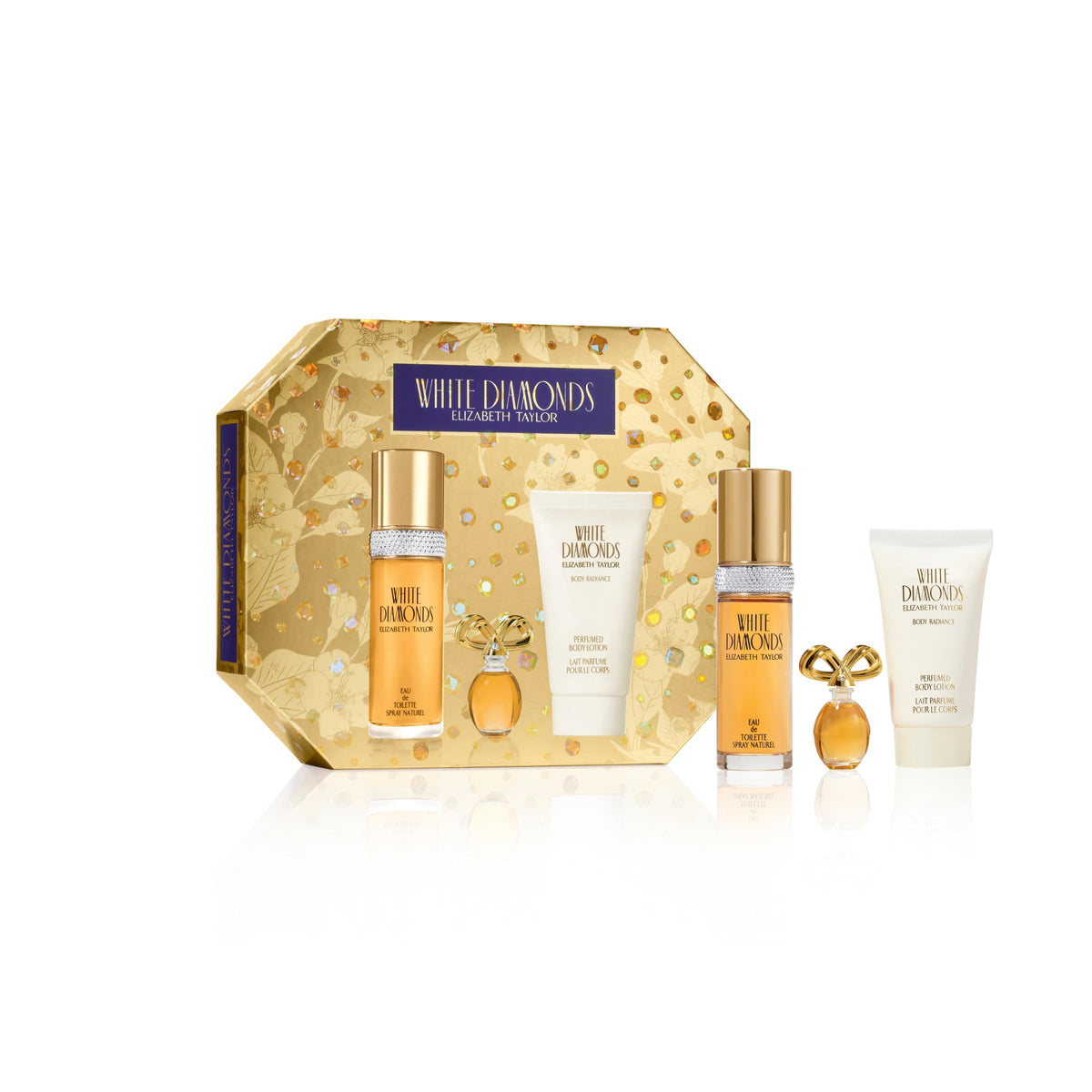 Elizabeth Taylor White Diamonds 3-Piece Fragrance Gift Set packaging