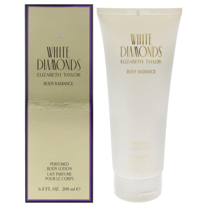 Elizabeth Taylor White Diamonds Body Lotion 6.8 oz front view