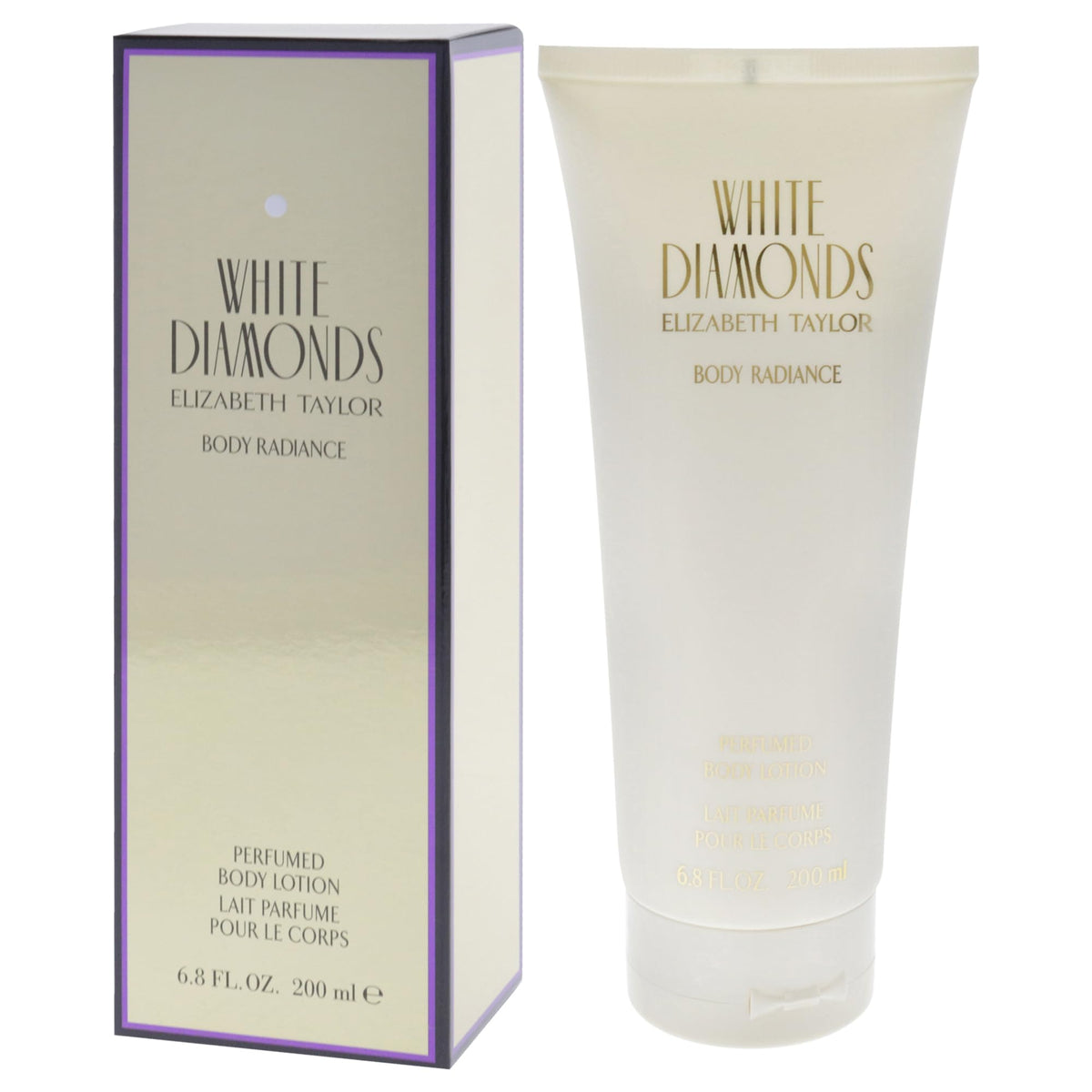 Elizabeth Taylor White Diamonds Body Lotion 6.8 oz packaging