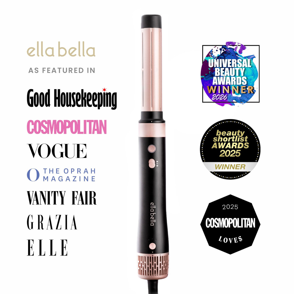 ELLA BELLA 6 in 1 Hot Air Styler back view