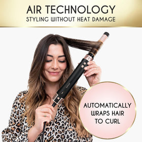 ELLA BELLA 6 in 1 Hot Air Styler demonstrating curling feature