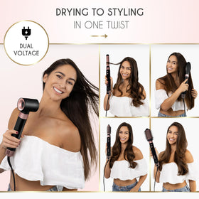 ELLA BELLA 6 in 1 Hot Air Styler showing control buttons