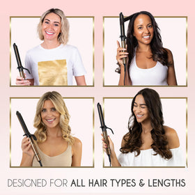 ELLA BELLA Curling Iron in use on hair