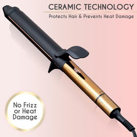 ELLA BELLA curling iron lifestyle shot on vanity