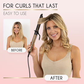 ELLA BELLA Curling Iron with styling glove and mat