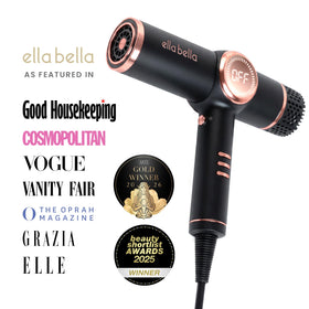 ELLA BELLA Ionic Hair Dryer with magnetic nozzle attached