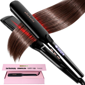 ELLA BELLA Titanium Flat Iron Hair Straightener front view