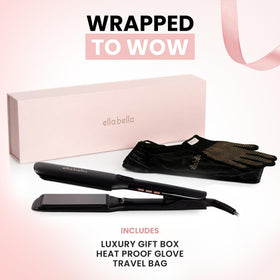 ELLA BELLA Titanium Flat Iron Hair Straightener packaging