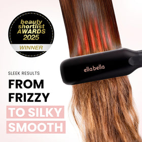 ELLA BELLA Titanium Flat Iron Hair Straightener side view