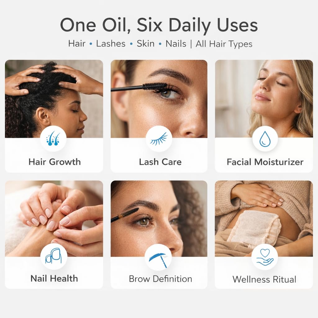 Ella & Eden Castor Oil 16 Oz side view