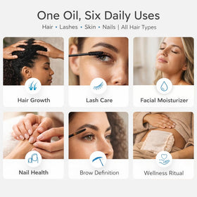 Ella & Eden Castor Oil 16 Oz side view