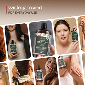 Ella & Eden Organic Castor Oil packaging details