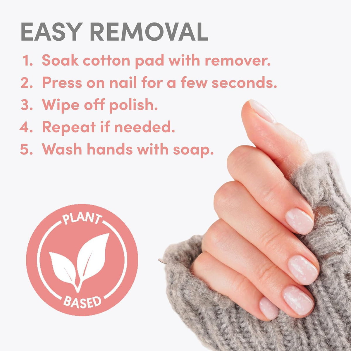 ella+mila acetone remover in a salon setting