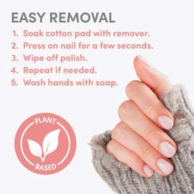 ella+mila Pure Acetone Nail Polish Remover with nail polish bottles