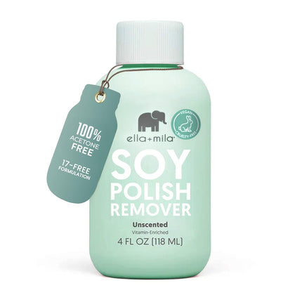 ella+mila Soy Nail Polish Remover 4 fl oz front view