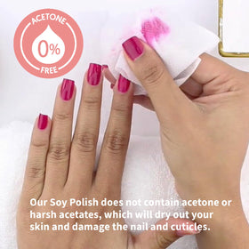 ella+mila Soy Nail Polish Remover with cotton pad