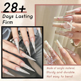 ELLEWIN 3XL Extra Long Stiletto Nail Tips in packaging