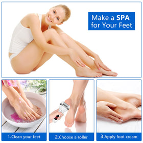 Elmchee Electric Foot Callus Remover waterproof feature demonstration