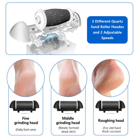 Elmchee Electric Foot Callus Remover with USB charging cable