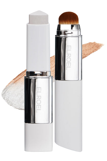 ELROEL Blanc Cover Cream Stick V front view with brush