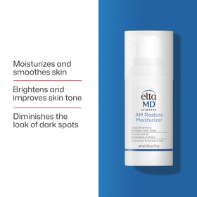 EltaMD AM Restore Daily Facial Moisturizer pump close-up