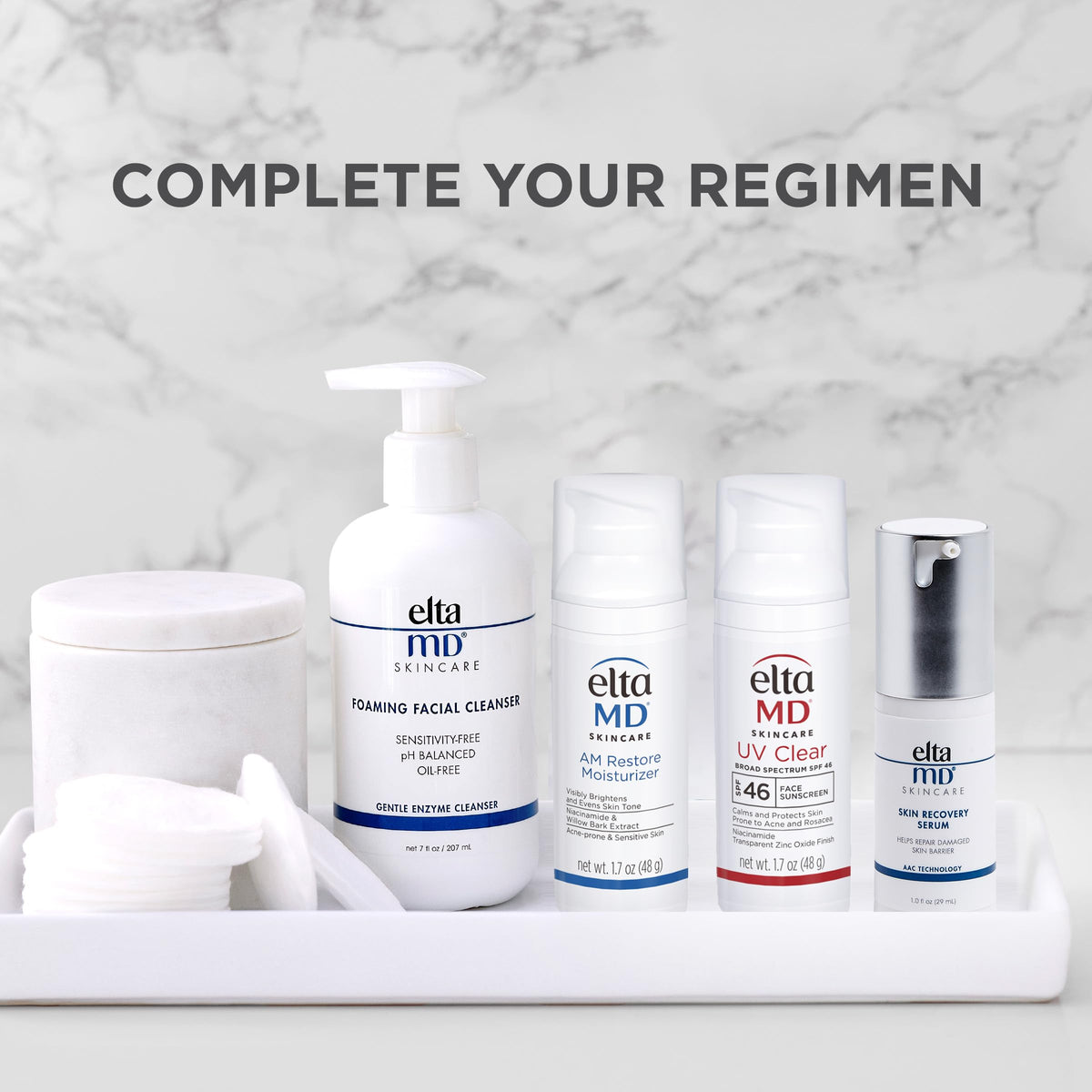 EltaMD Foaming Facial Cleanser packaging display