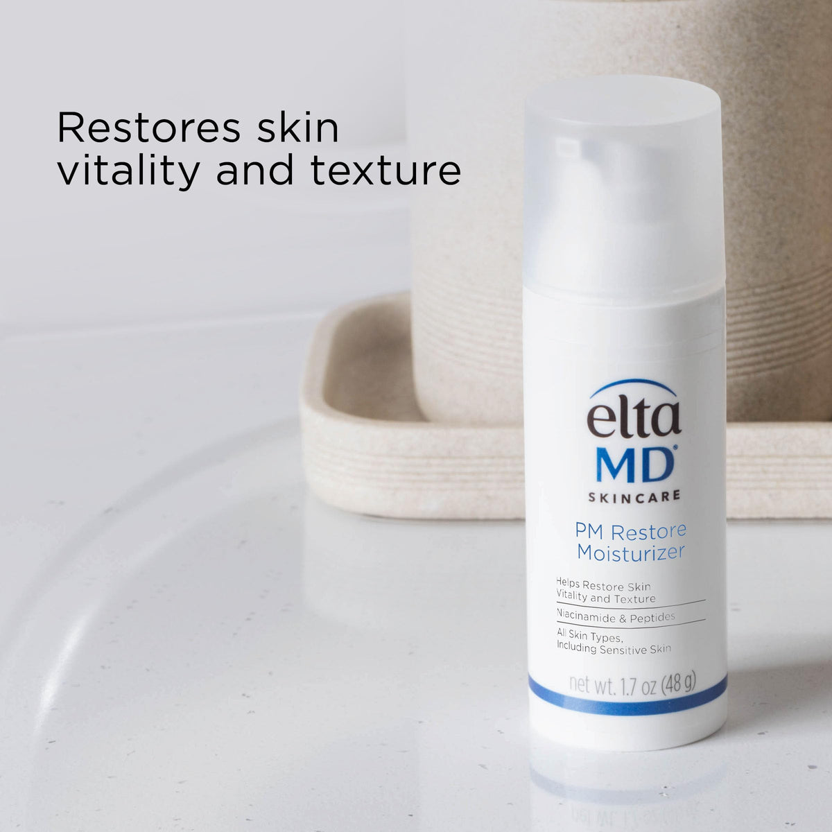 EltaMD PM Restore Night Moisturiser 1.7 oz side view