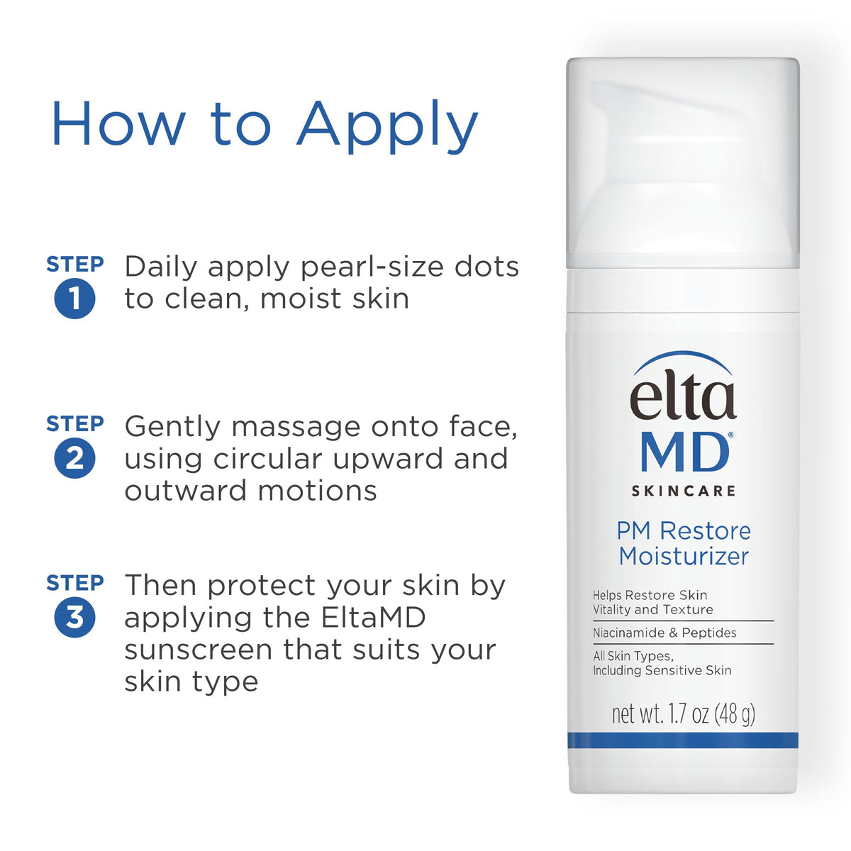EltaMD PM Restore Night Moisturiser 1.7 oz texture close-up
