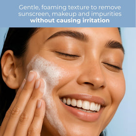 EltaMD Skin Recovery Amino Acid Foaming Face Wash 1 oz lifestyle scene