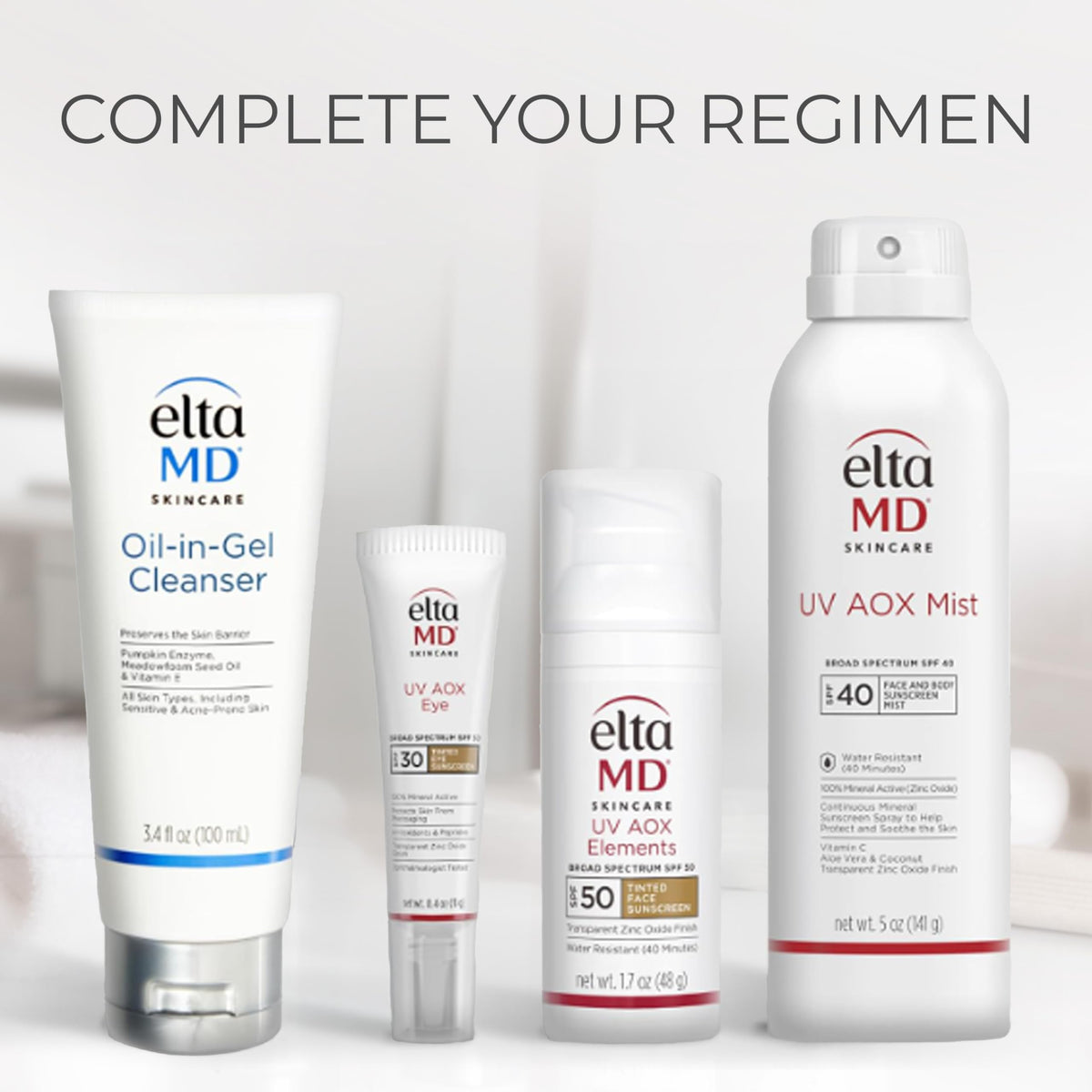 EltaMD UV AOX Mist 100% Mineral Sunscreen Spray in outdoor setting