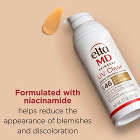 EltaMD UV Clear Tinted Duo Kit with sun protection label