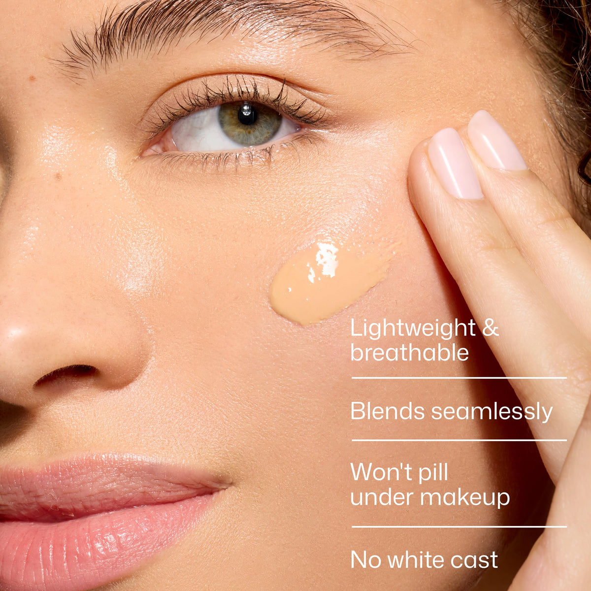 EltaMD UV Clear Tinted Face Sunscreen SPF 46 texture on skin