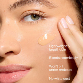 EltaMD UV Clear Tinted Face Sunscreen SPF 46 texture on skin