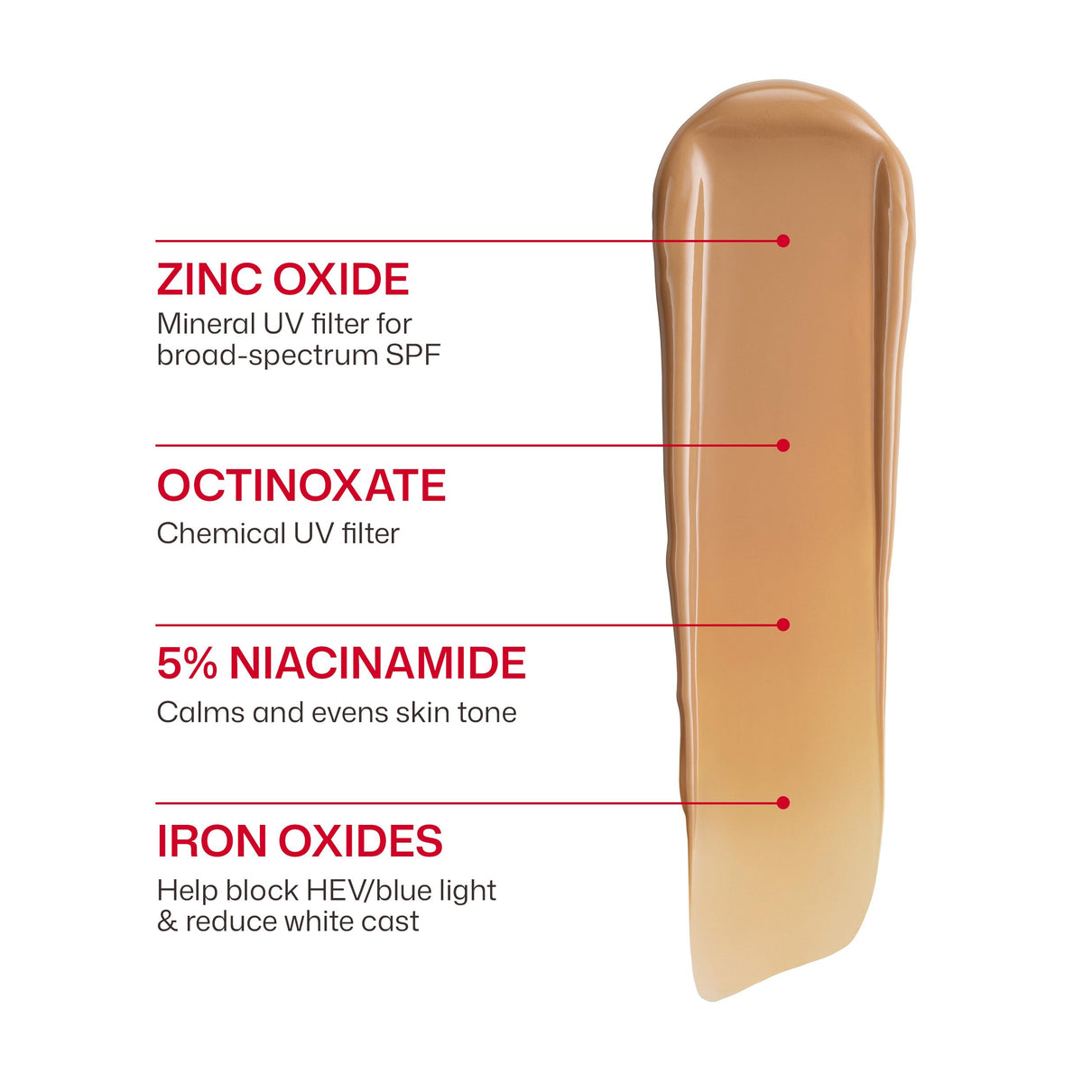 EltaMD UV Clear Tinted Face Sunscreen SPF 46 texture on skin