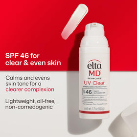 EltaMD UV Clear Untinted Face Sunscreen SPF 46 pump bottle