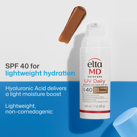 EltaMD UV Daily Deep Tinted Face Sunscreen 1.7 oz back view
