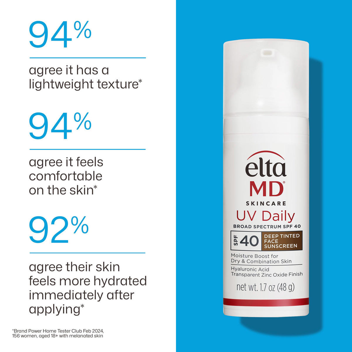 EltaMD UV Daily Deep Tinted Face Sunscreen 1.7 oz packaging