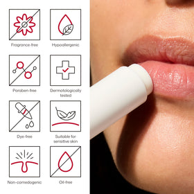 EltaMD UV Daily Peptide Lip Balm SPF 40 alongside other lip care products
