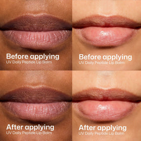 EltaMD UV Daily Peptide Lip Balm SPF 40 application on lips