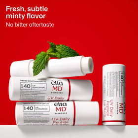EltaMD UV Daily Peptide Lip Balm SPF 40 in a lifestyle setting