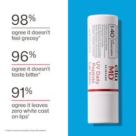 EltaMD UV Daily Peptide Lip Balm SPF 40 texture close-up