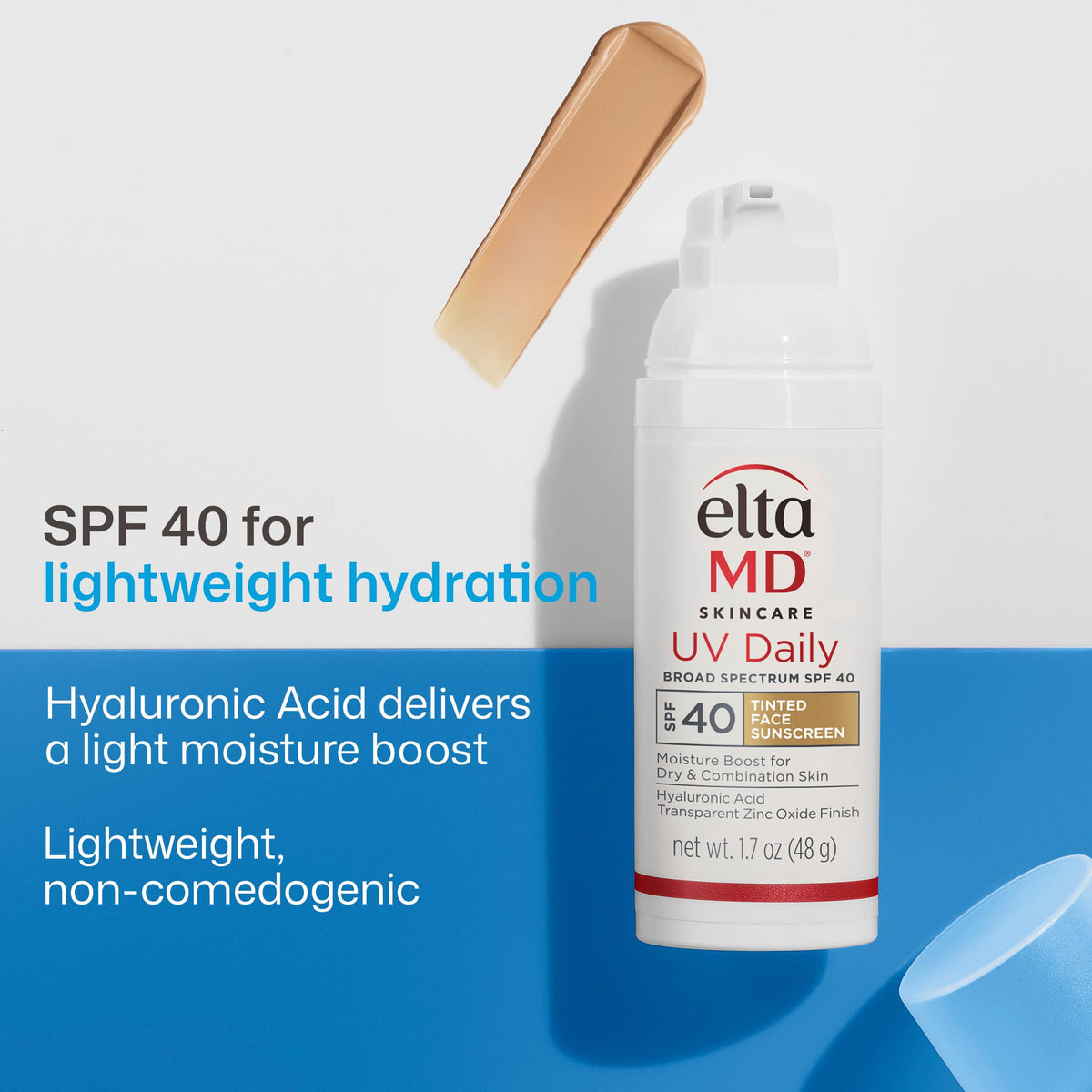 EltaMD UV Daily Tinted Face Sunscreen Moisturizer SPF 40 back view