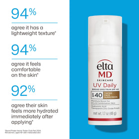 EltaMD UV Daily Tinted Face Sunscreen Moisturizer SPF 40 ingredients list