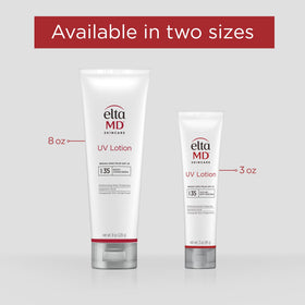 EltaMD UV Lotion 3 oz in lifestyle setting on a beach