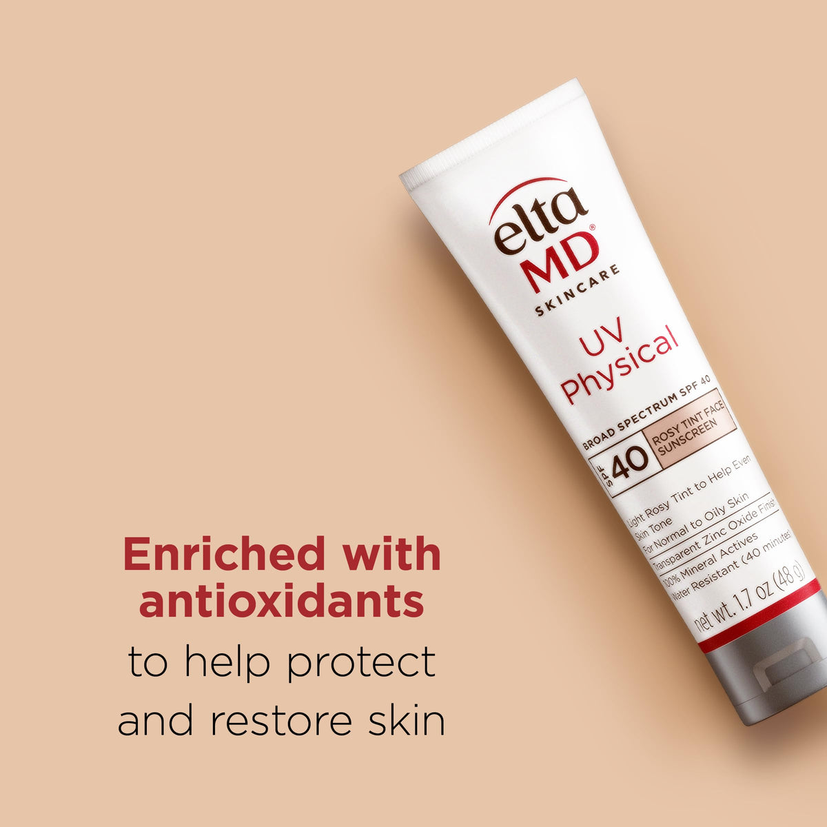 EltaMD UV Physical Rosy Tinted Sunscreen back view