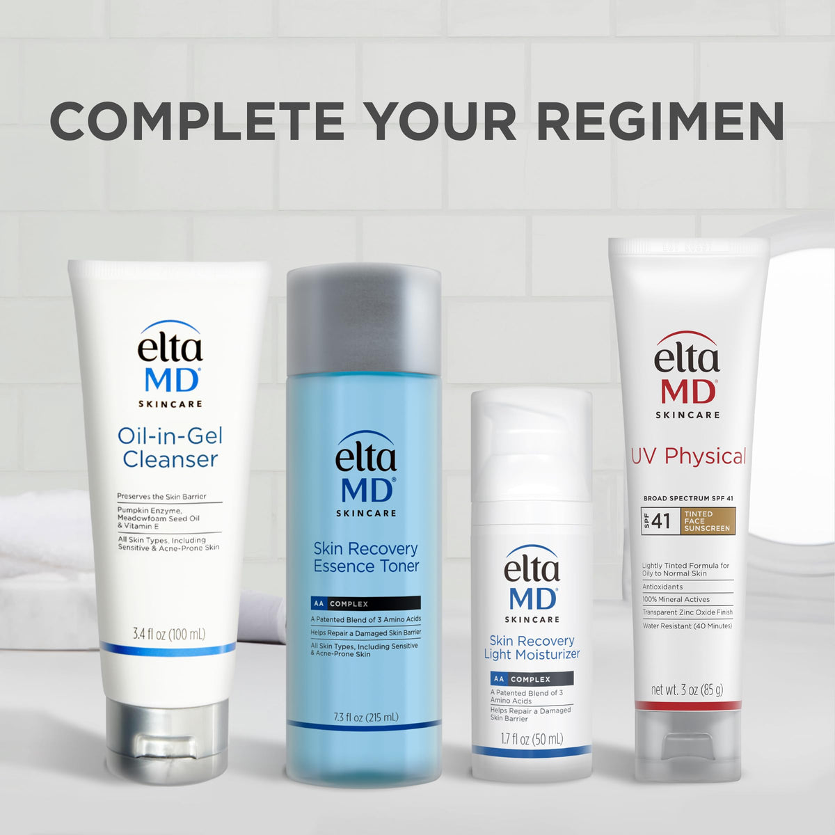 EltaMD UV Physical Tinted Face Sunscreen SPF 41 with ingredients list